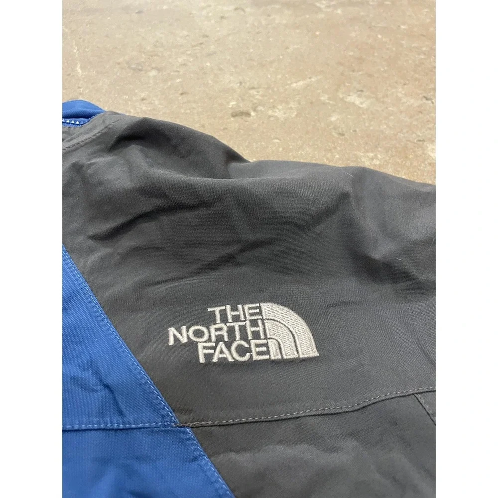 The North Face Jacket Mens Medium Blue Black HyVent‎ Waterproof Hooded Shell